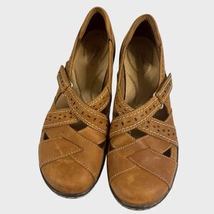 Clarks Collection Roseville Leather Mary Jane Shoes Women's Size 7.5M SN #22545